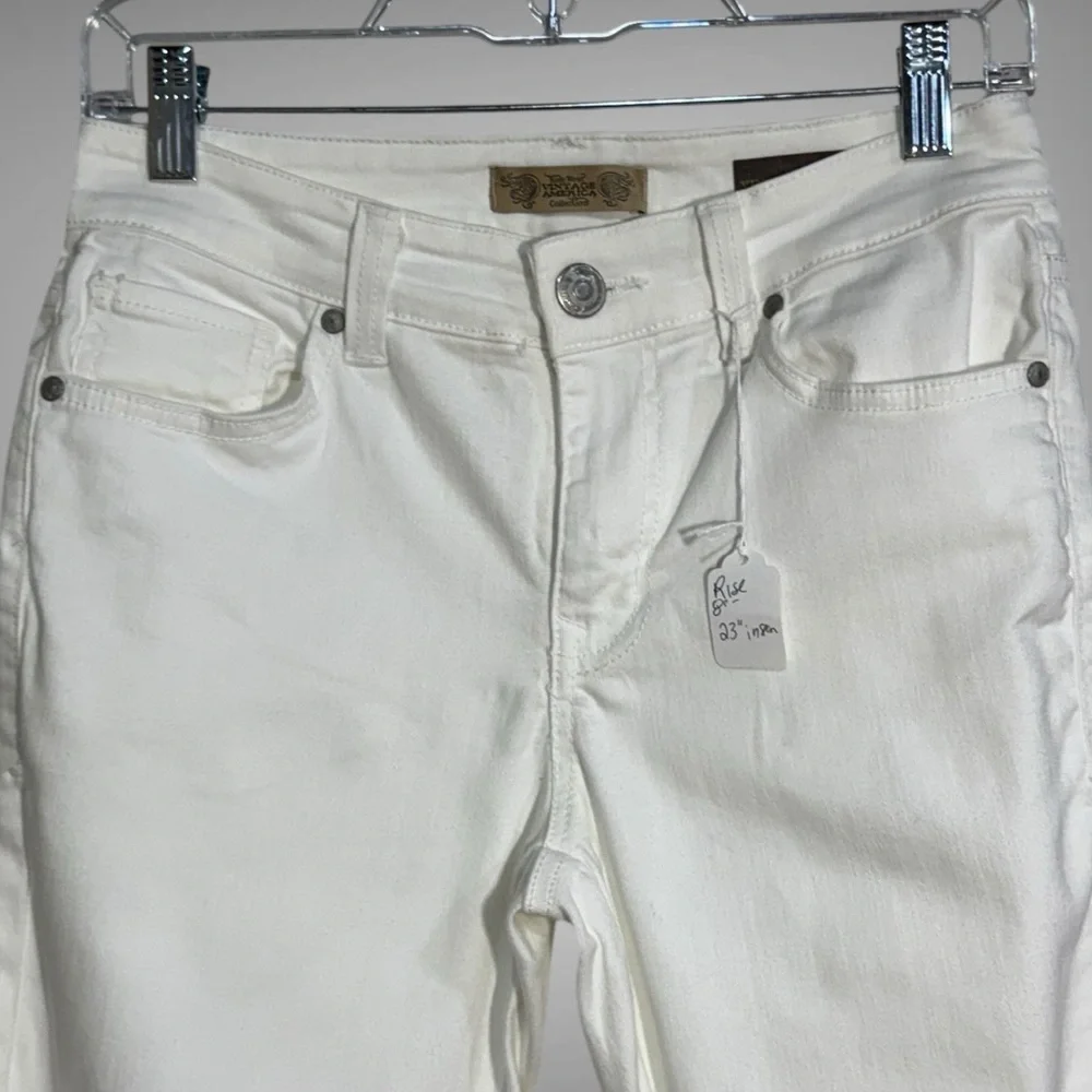 Nine West Vintage America White Stretch Jeans Size 2 Skinny - Picture 7 of 15